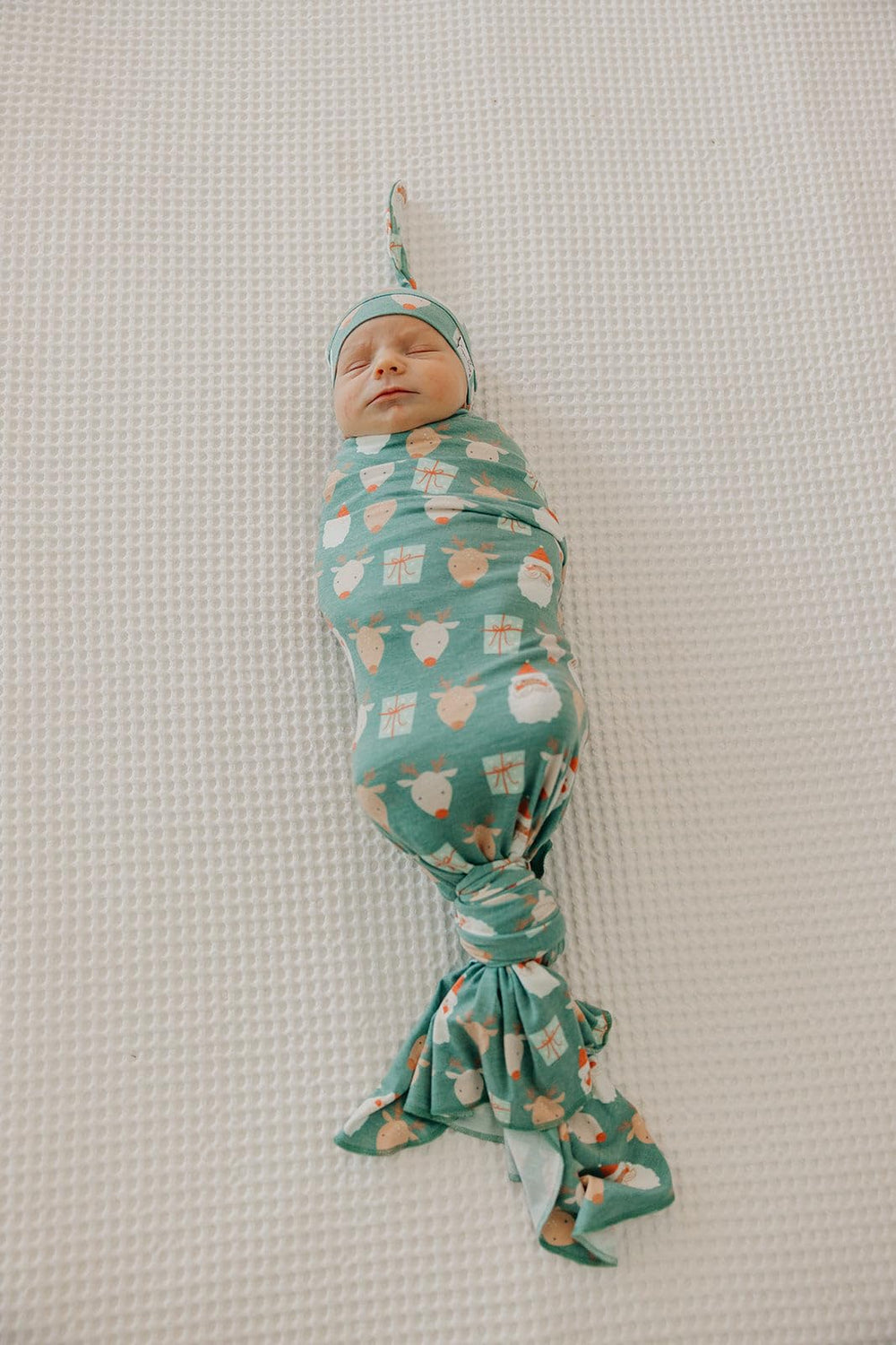 Copper Pearl Prancer swaddle blanket easy-care fabric stays soft after many washes