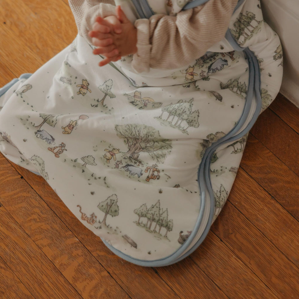 Copper Pearl Hundred Acre Wood sleep bag sleeveless design for year-round use.