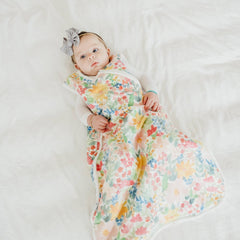 Copper Pearl Sleep Bag tag-free neck emphasizes gentle comfort for delicate neck skin