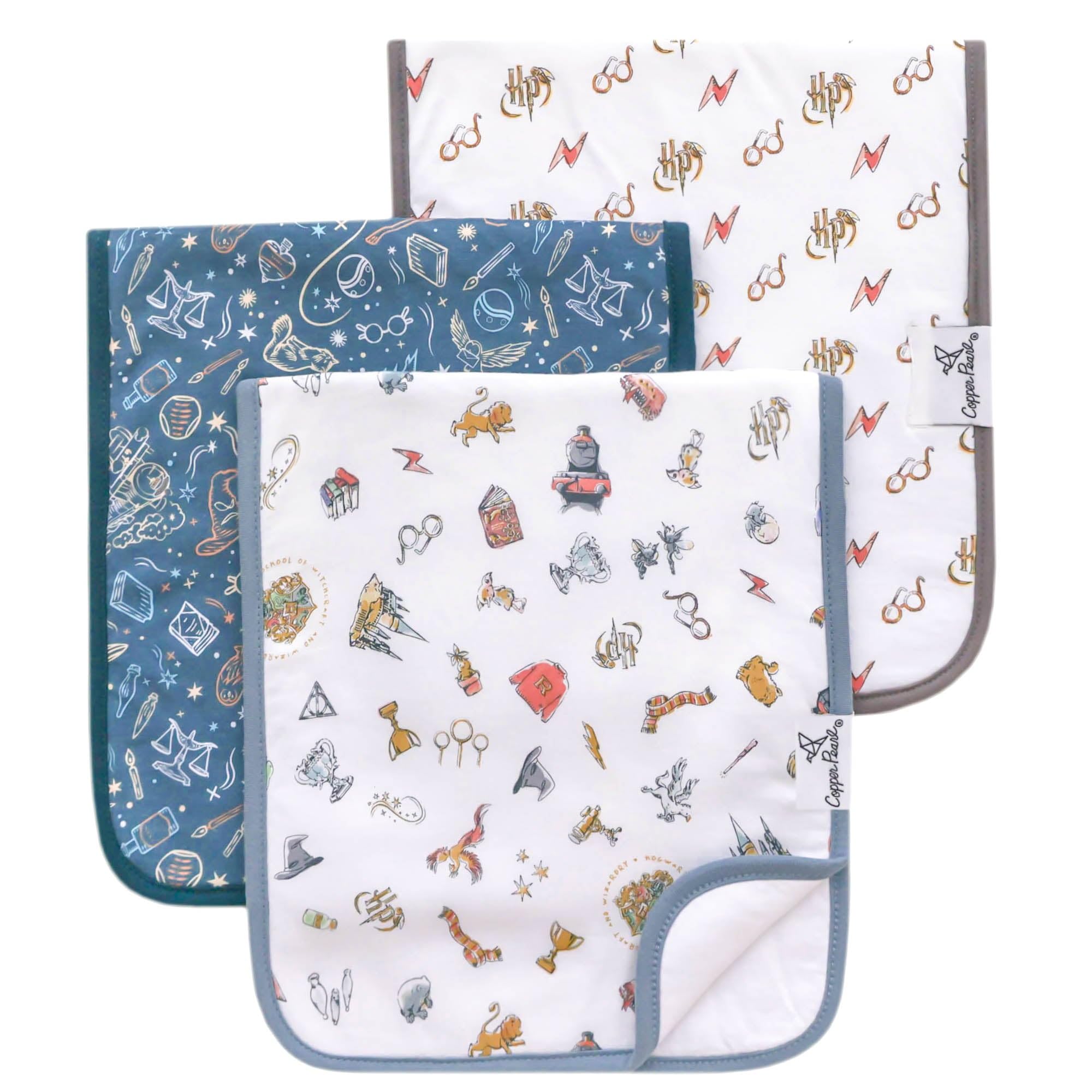 Copper Pearl Premium Baby Burp Cloths front-pattern design for daily use