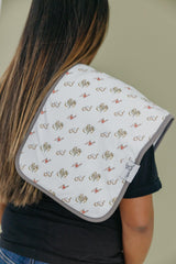Copper Pearl Premium Burp Cloths soft cotton fabric on front and back for baby comfort