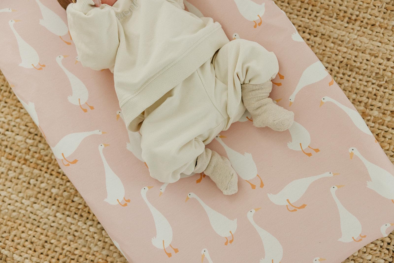 Copper Pearl Premium Knit Changing Pad Cover giftable packaging ideal baby shower gift