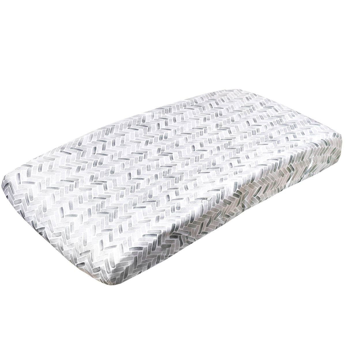 Copper Pearl premium knit changing pad cover with soft touch for baby's comfort.