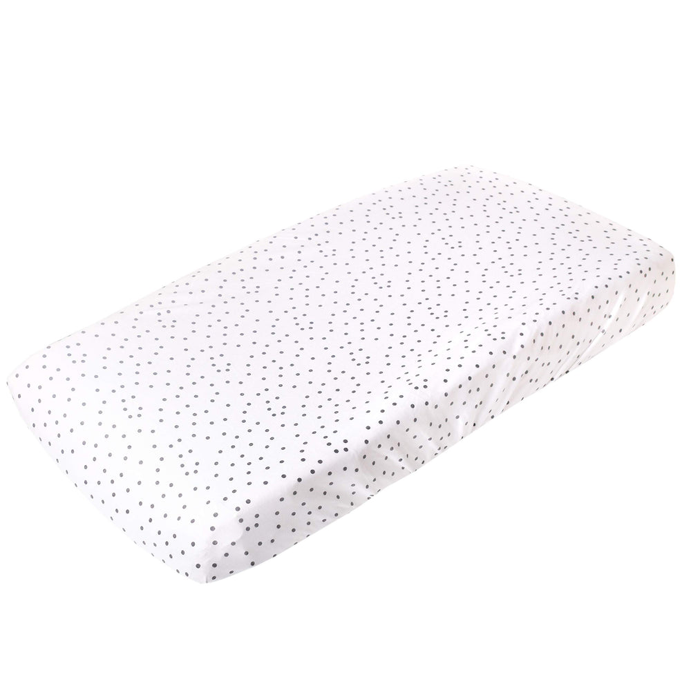 Copper Pearl Willow cover close-up showing ultra-soft breathable knit fabric for baby comfort