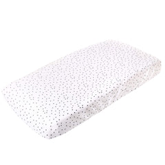 Copper Pearl Willow cover close-up showing ultra-soft breathable knit fabric for baby comfort
