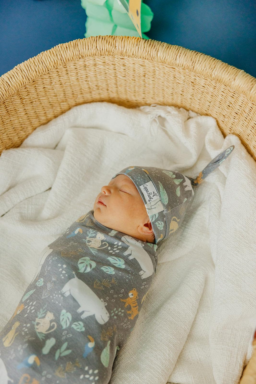 Copper Pearl premium-knit closeup highlights soft texture for snug swaddling