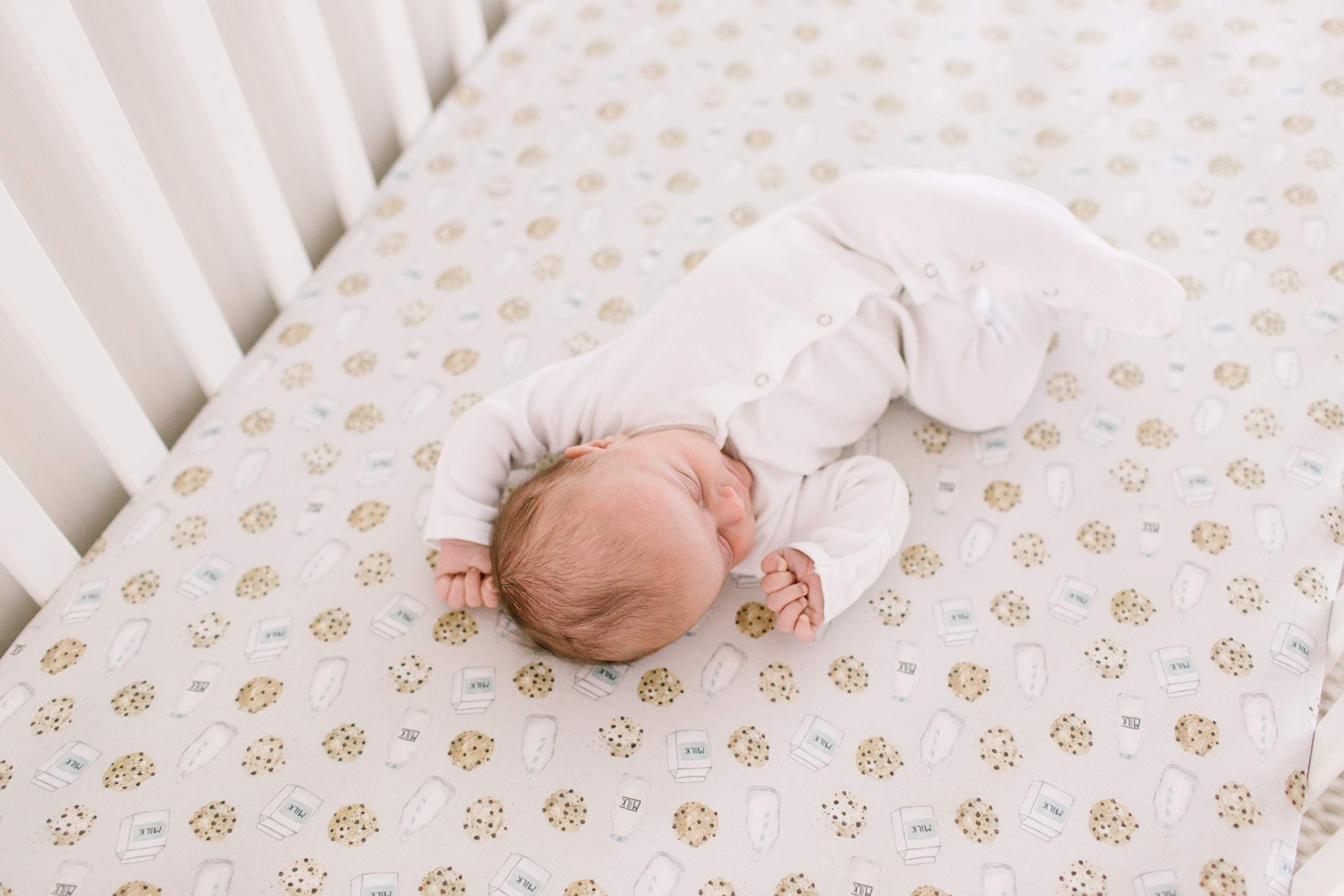 Copper Pearl wash-durable crib sheet resists fading after frequent laundering