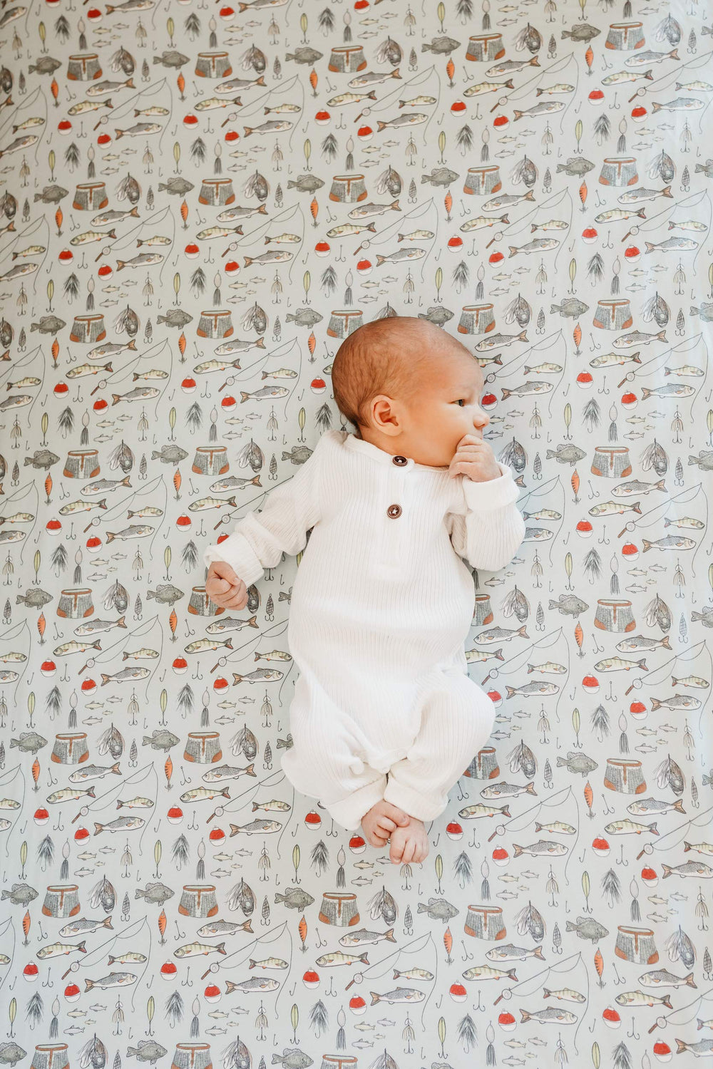 Copper Pearl Trout knit fabric feels gentle on skin and breathable for nights.