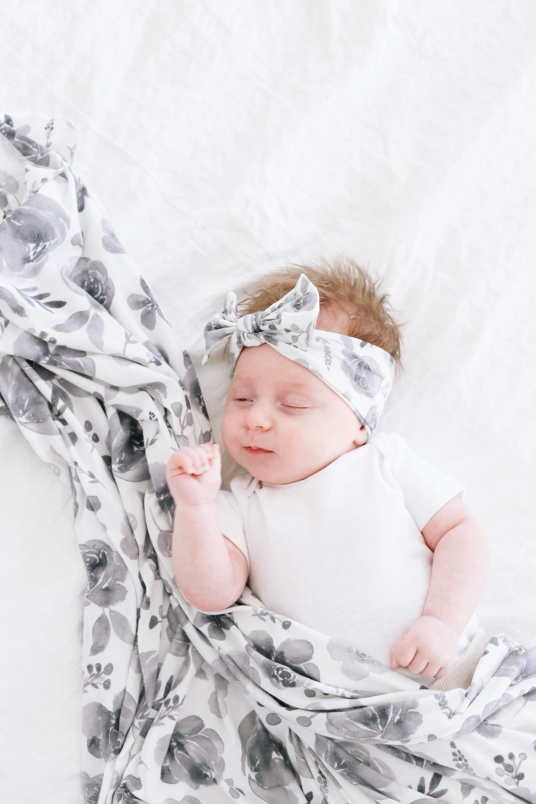 Copper Pearl Rowan bows newborn comfort highlights premium softness and gentle stretch