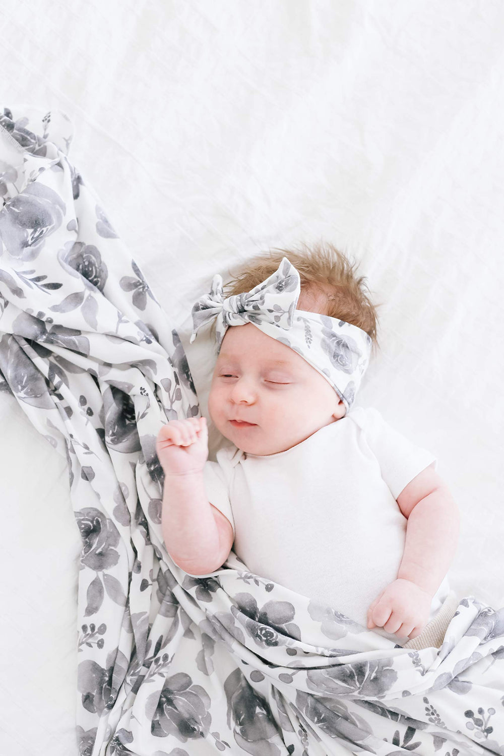 Copper Pearl Rowan bows newborn comfort highlights premium softness and gentle stretch