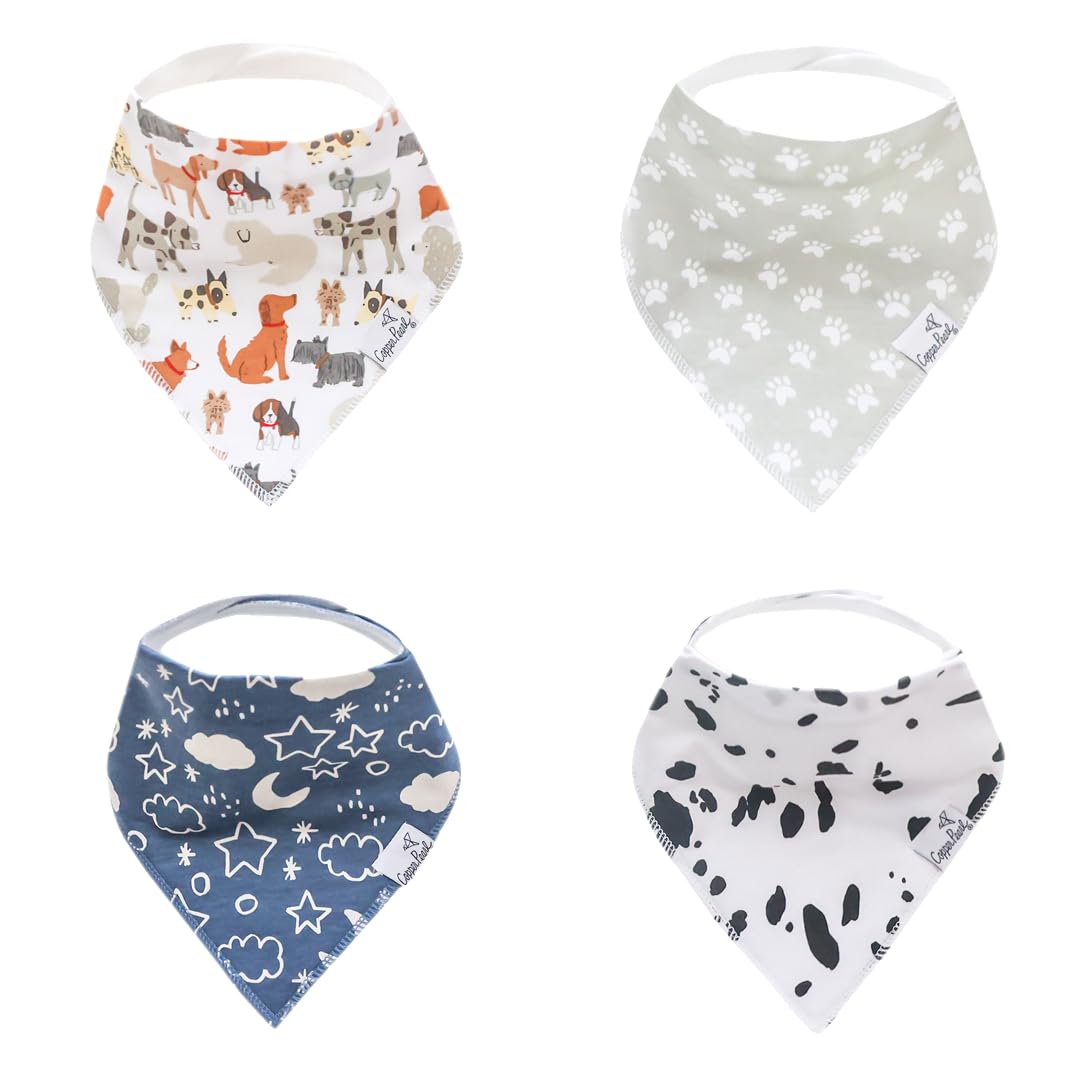 Copper Pearl Rufus bib front pattern protects outfits with stylish daily design