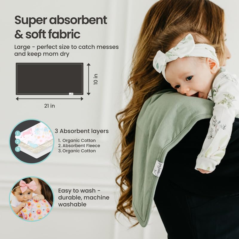Copper Pearl Rufus back solid weave detail highlights gentle softness against baby skin.