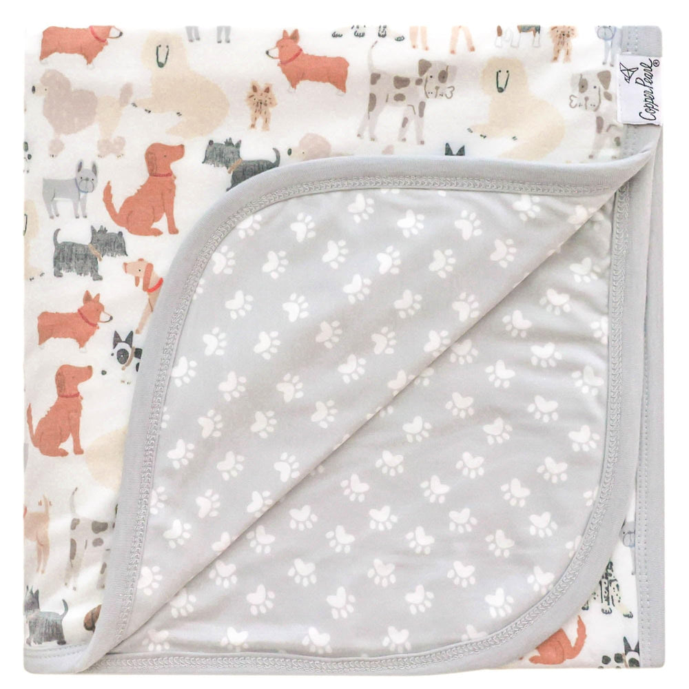 Copper Pearl Rufus blanket close-up shows fabric texture for ultrasoft, breathable snuggles.