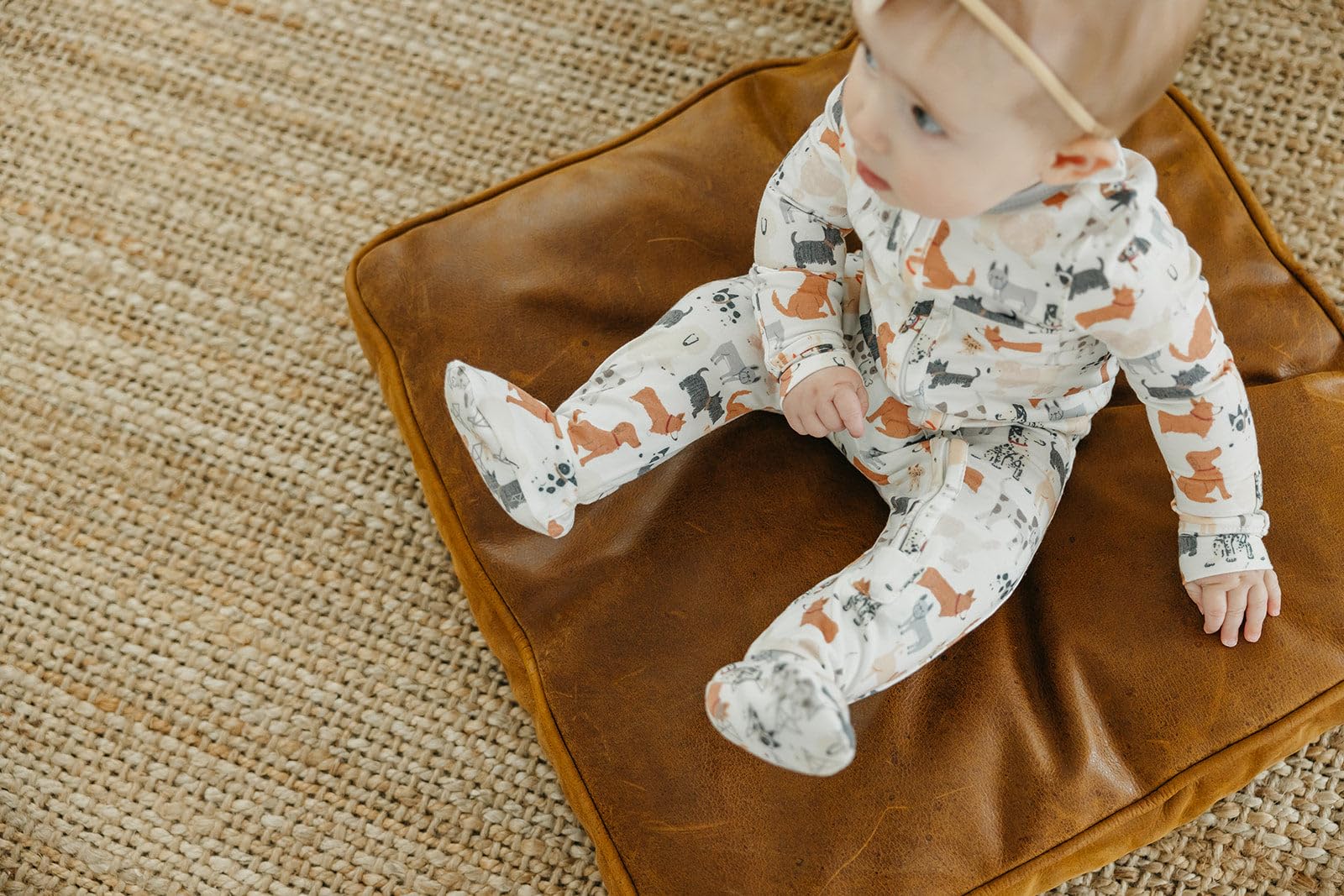 Copper Pearl Rufus prints and stylish design for modern baby outfits