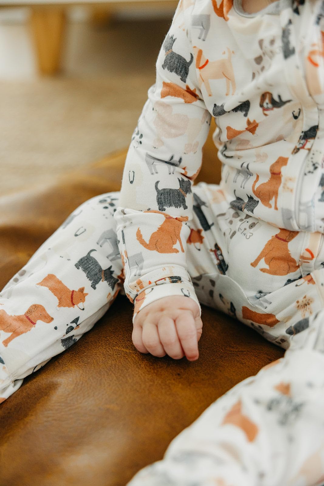 Copper Pearl Rufus stretchy knit fabric supports movement and all-day wear