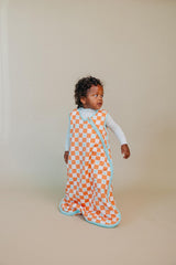 Copper Pearl sleep bag 3-layer knit fabric closeup shows softness and gentle stretch.