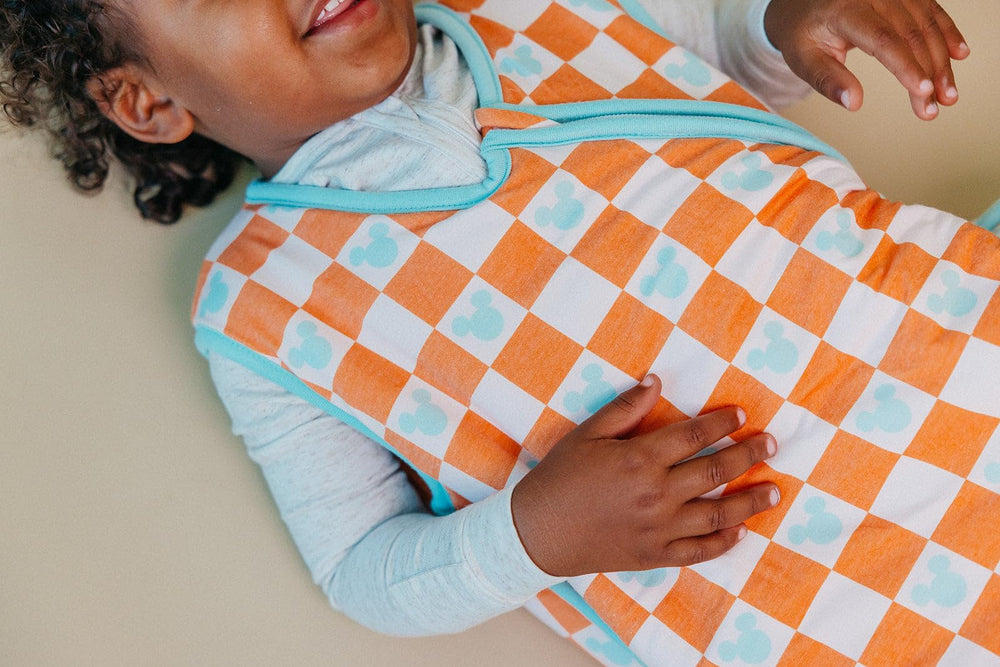 Copper Pearl sleep bag size 12-18 months provides roomy length for growing babies.
