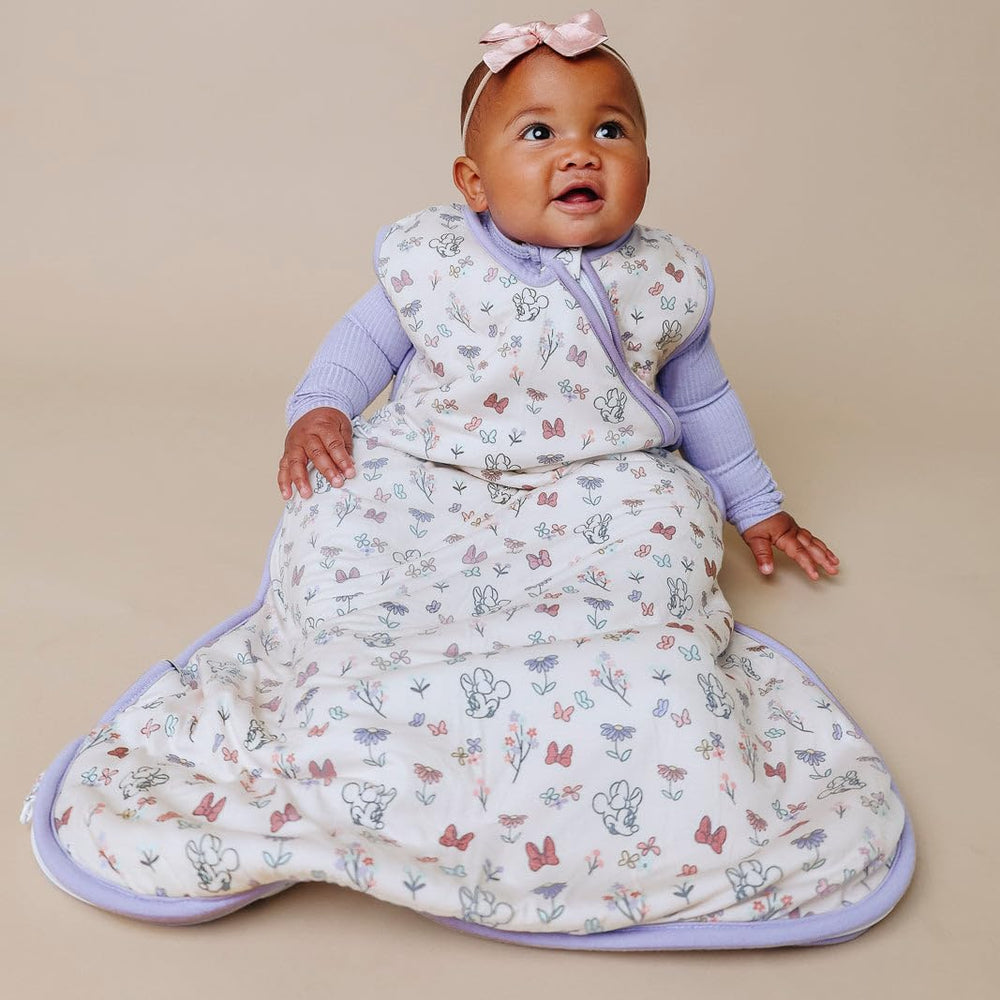 Copper Pearl sleep bag three-layer-knit closeup reveals buttery soft fabric and breathable weave.