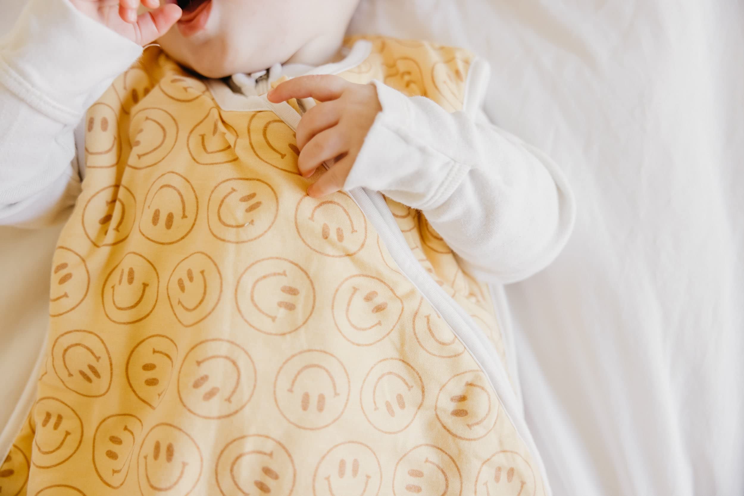 Copper Pearl Sleep Sack trendy prints elevate nursery style.