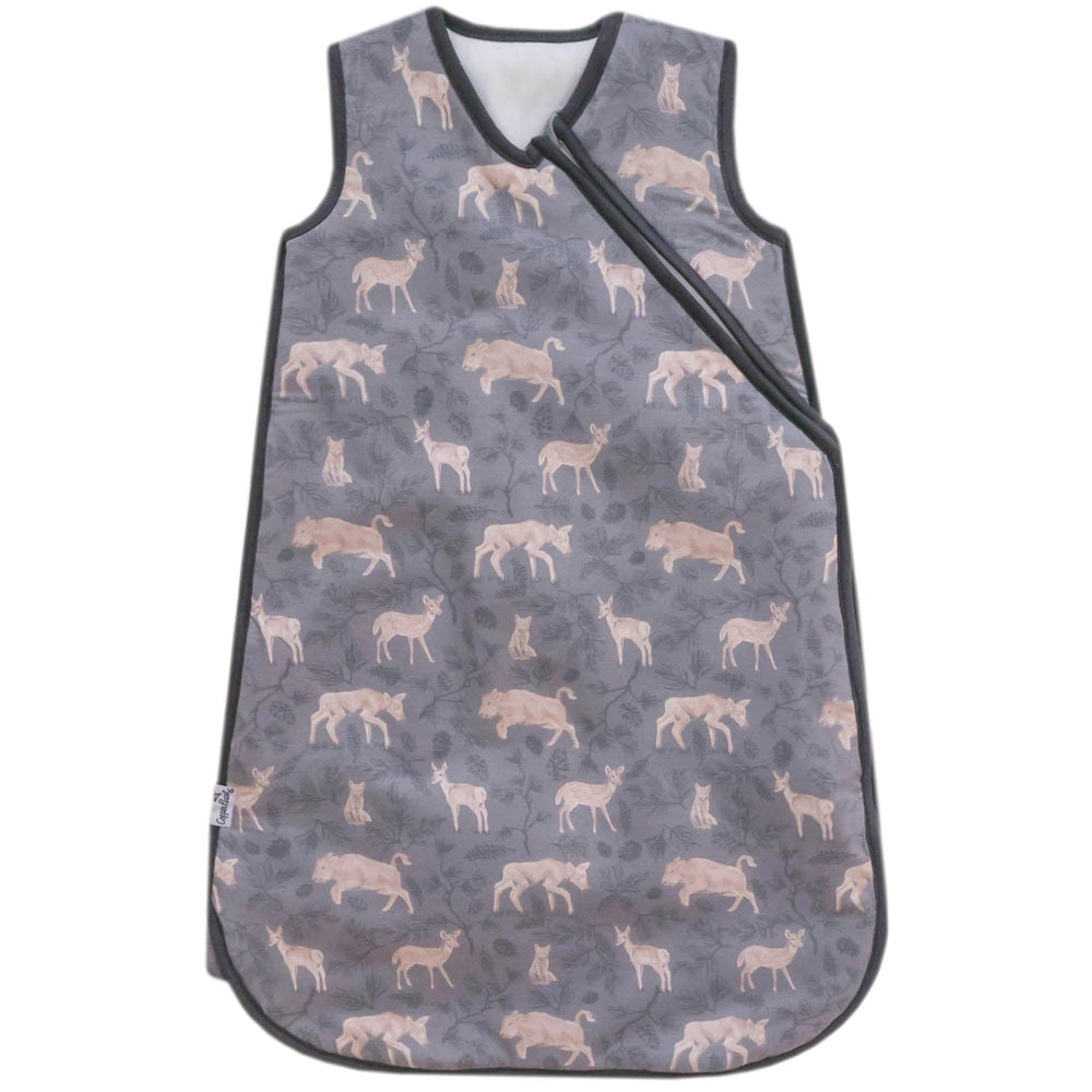 Copper Pearl Sleep Sack Timber fabric closeup shows buttery-soft texture for cozy sleep.