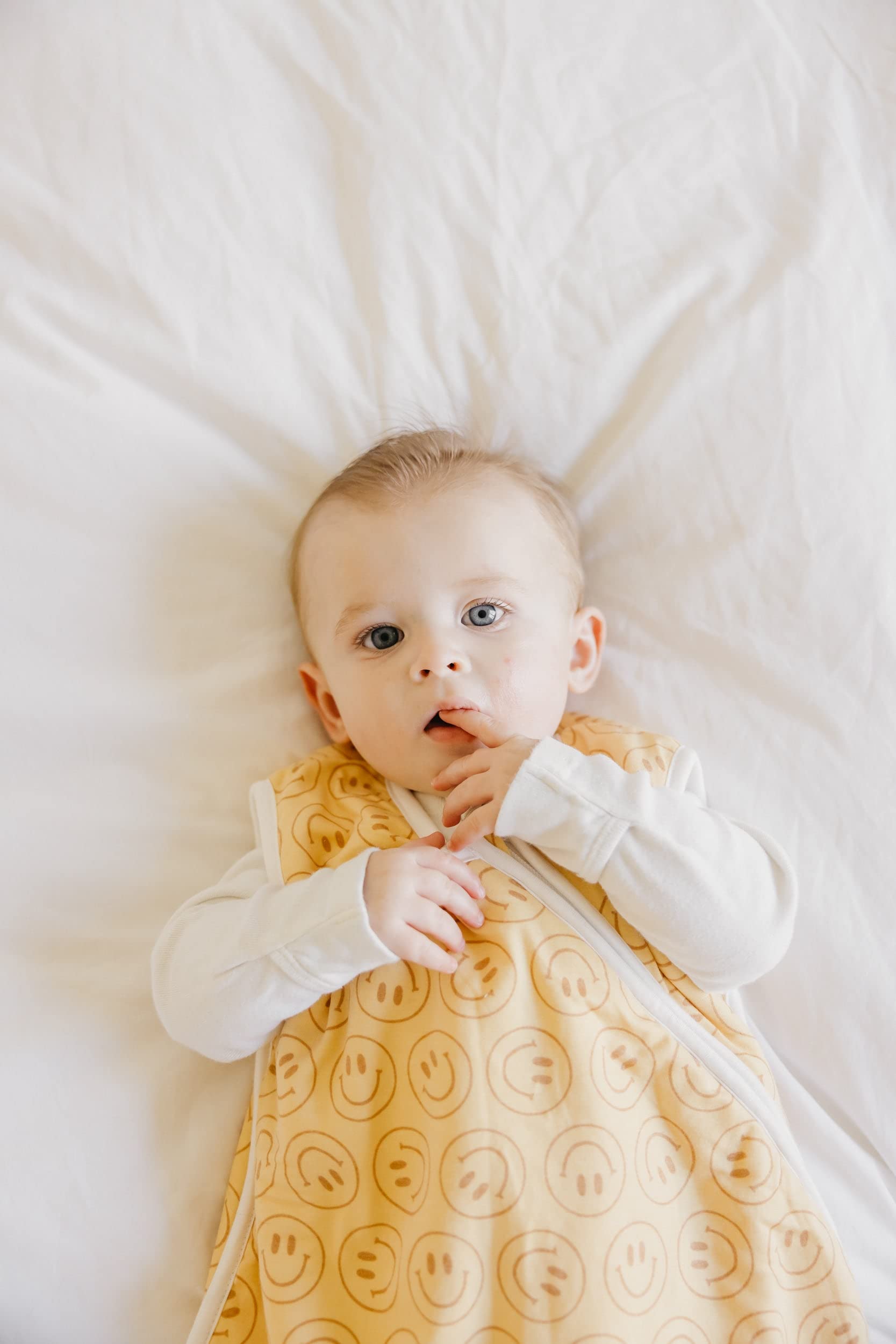 Copper Pearl Sleep Sack zipper cover protects delicate skin during snooze.