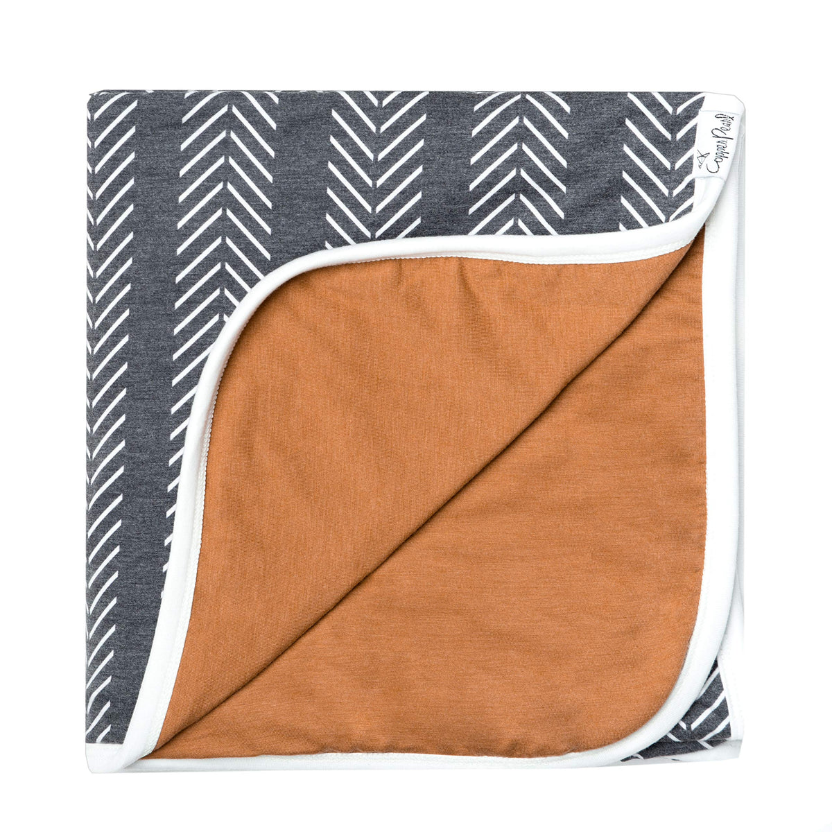 Copper Pearl Soft Baby Quilt Canyon fabric close-up for cozy snuggles