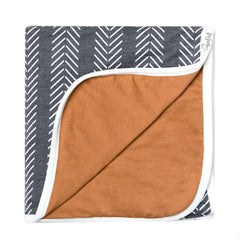 Copper Pearl Soft Baby Quilt Canyon fabric close-up for cozy snuggles