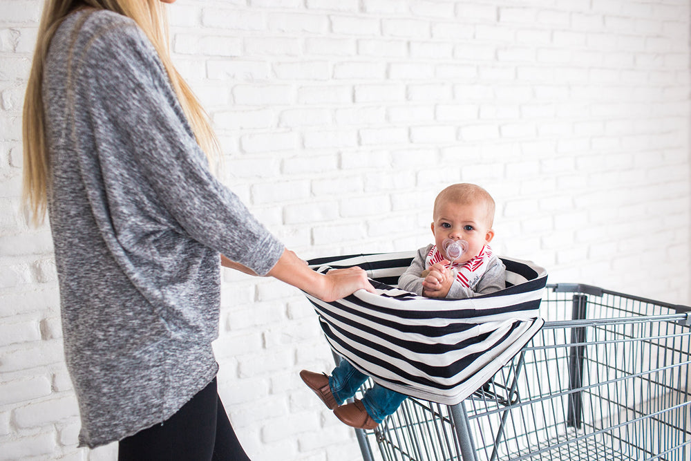 Copper Pearl Summit infinity scarf mode adds fashion while providing convenient baby coverage