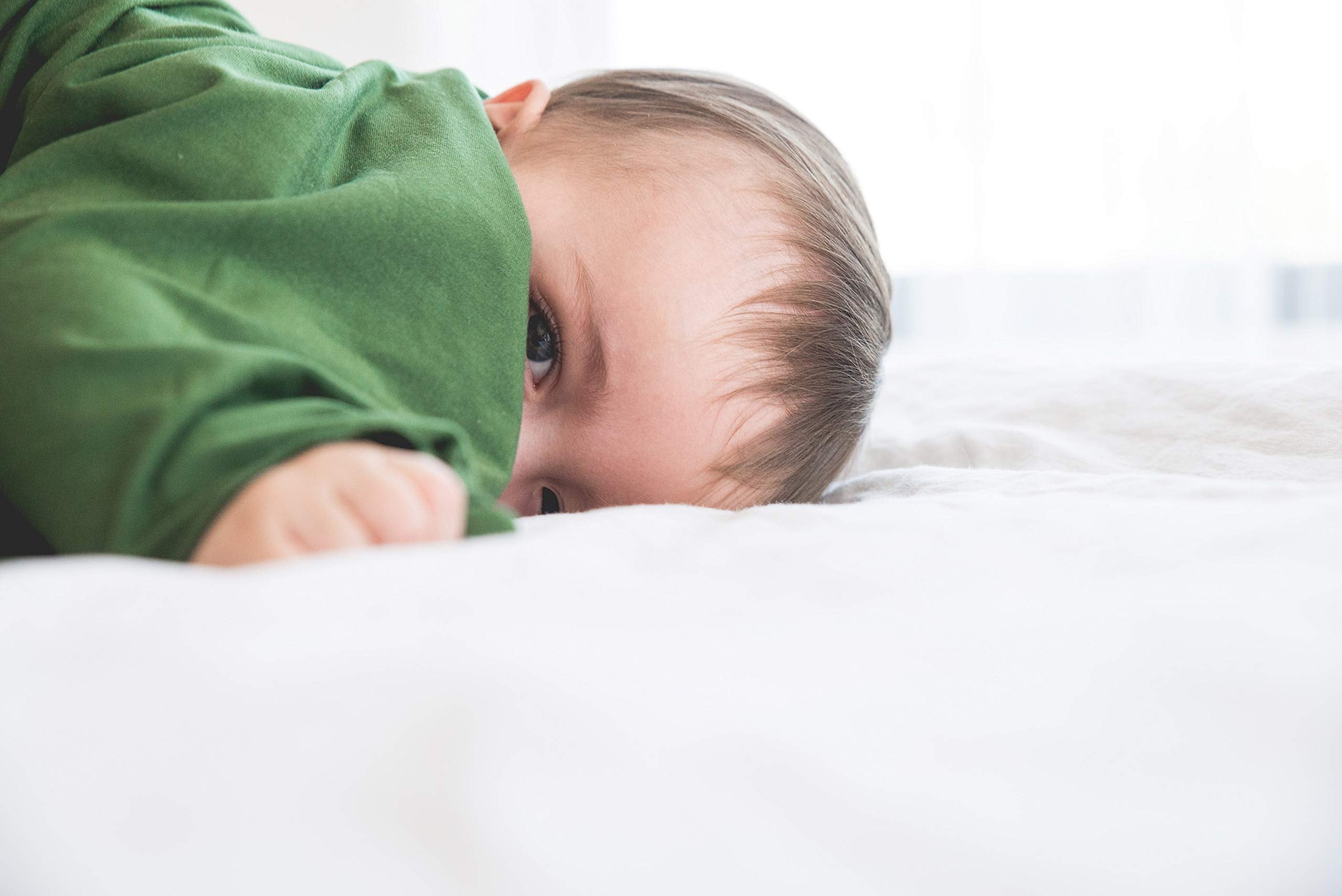 Copper Pearl swaddle blanket premium-knit fabric blends softness and breathability.
