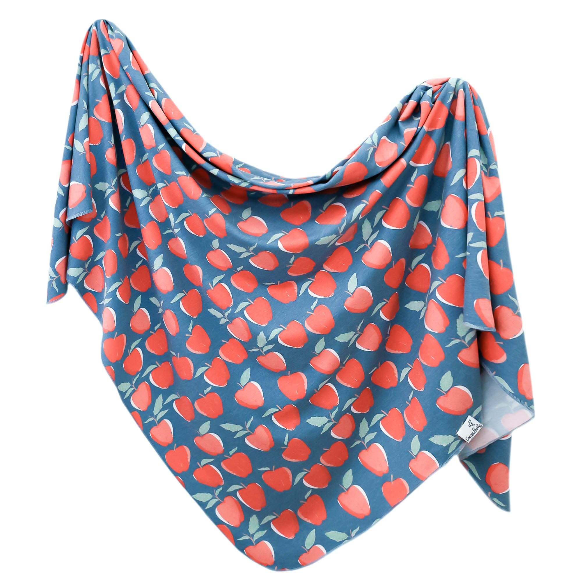 Copper Pearl swaddle blanket soft-knit fabric for cozy newborn comfort and year-round breathability