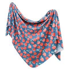 Copper Pearl swaddle blanket soft-knit fabric for cozy newborn comfort and year-round breathability