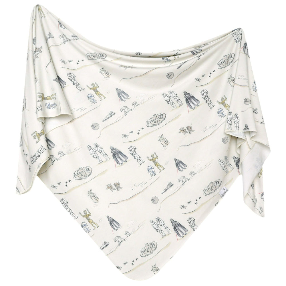 Copper Pearl swaddle Tatooine closeup soft fabric highlighting cozy wrap.