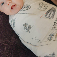 Copper Pearl swaddle Tatooine lightweight breathable design keeps baby comfortable.
