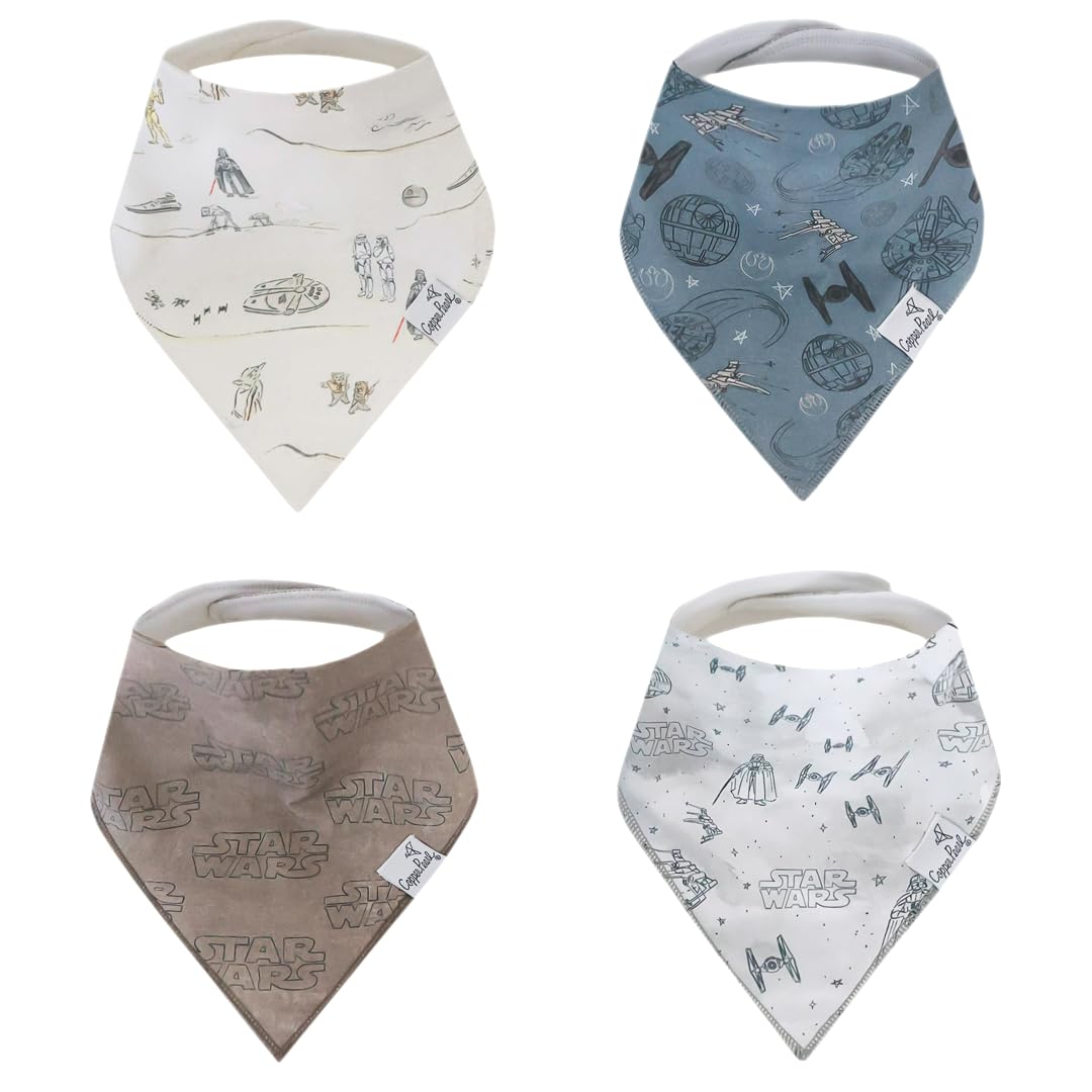 Copper Pearl Tatooine bandana bibs front view with stylish drool protection for outfits