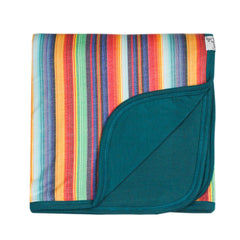 Copper Pearl three-layer blanket serape design, cozy nursery snuggles.
