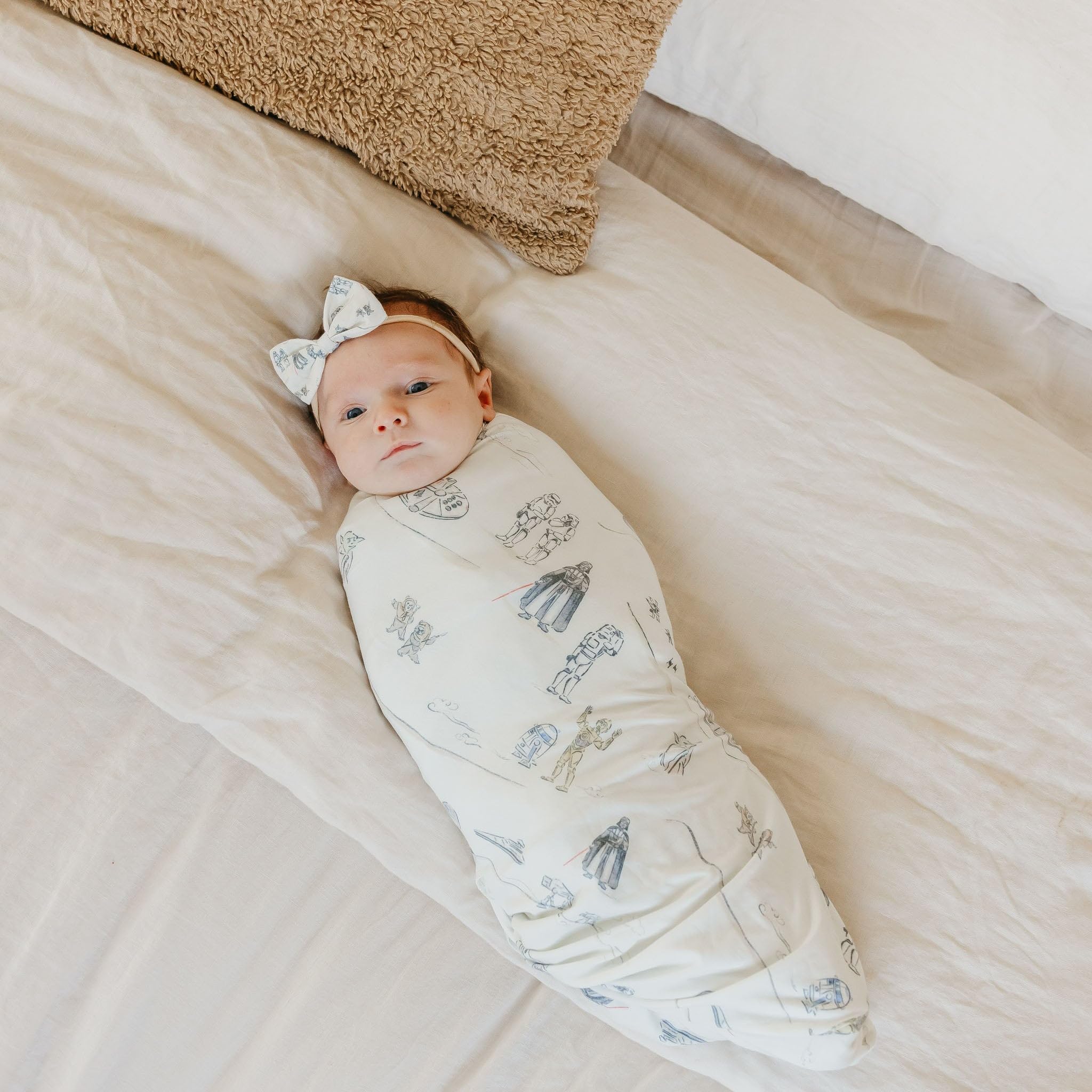 Copper Pearl toddler-friendly blanket grows with baby for security and comfort.