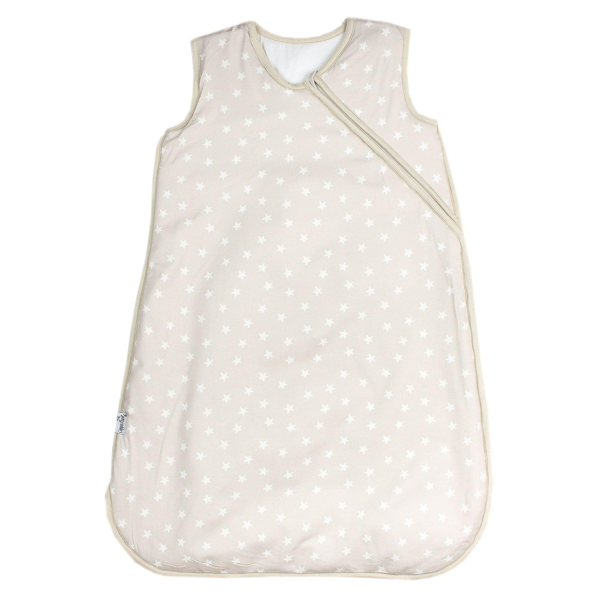 Copper Pearl Twinkle sleep bag 3-layer knit close-up shows soft, breathable fabric for cozy naps.