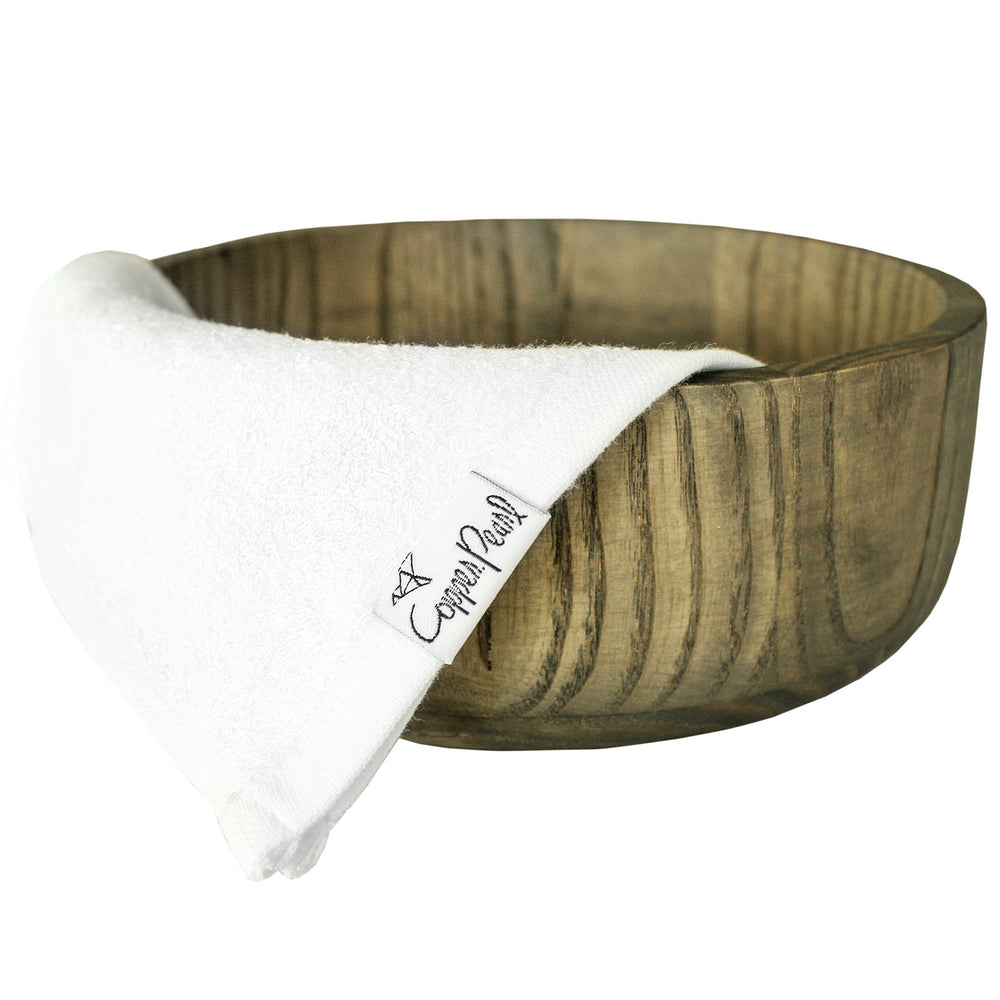 Copper Pearl large washcloths ideal for wiping faces and mess cleanup