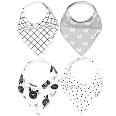 Copper Pearl Willow Set bibs displayed for newborn-friendly drool protection and soft comfort
