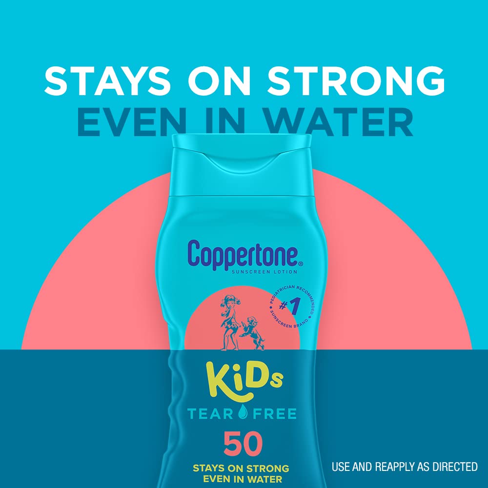 Coppertone Kids SPF 50 broad-spectrum label signals trusted summer protection