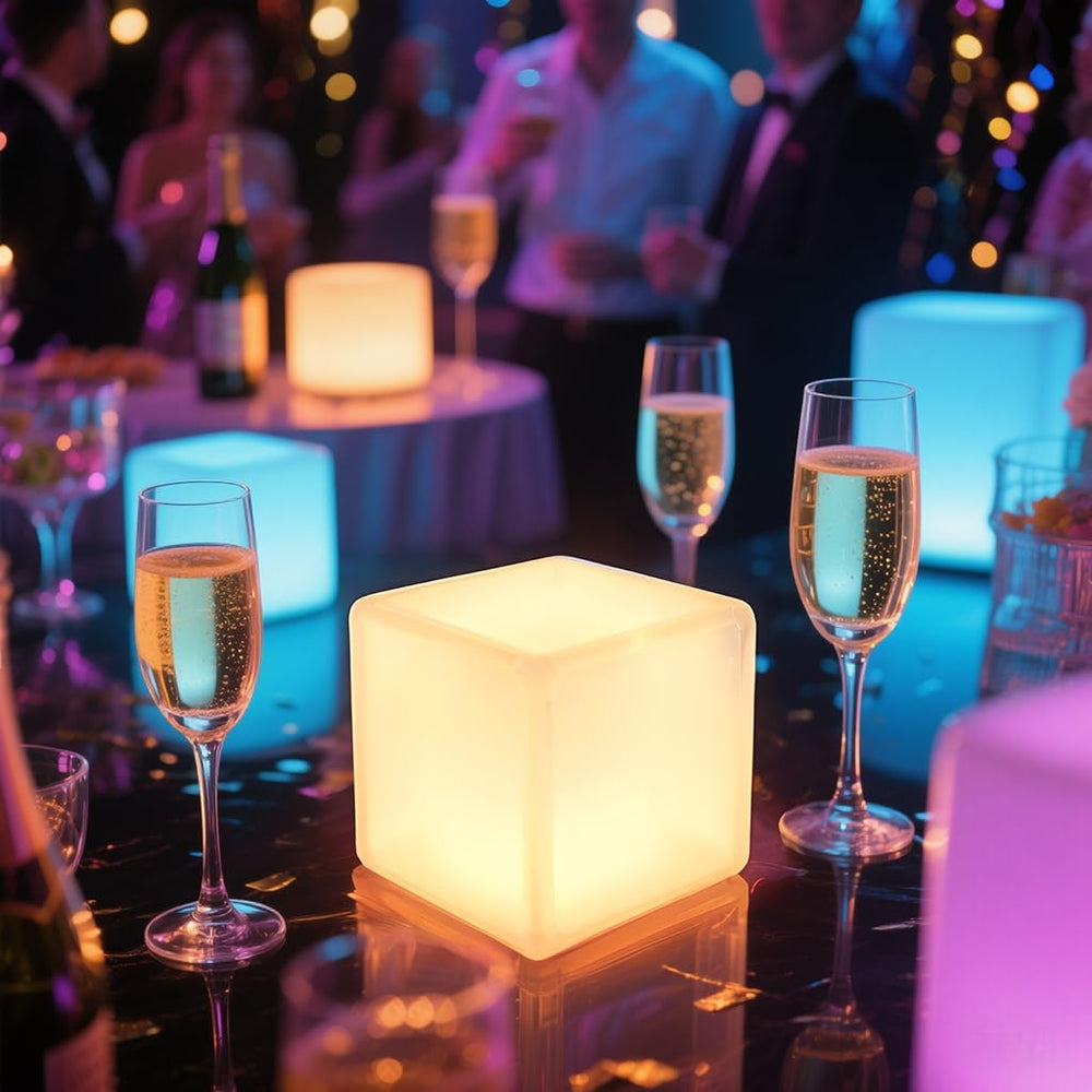 COPU cube light adds spa-like glow to bath or shower areas.
