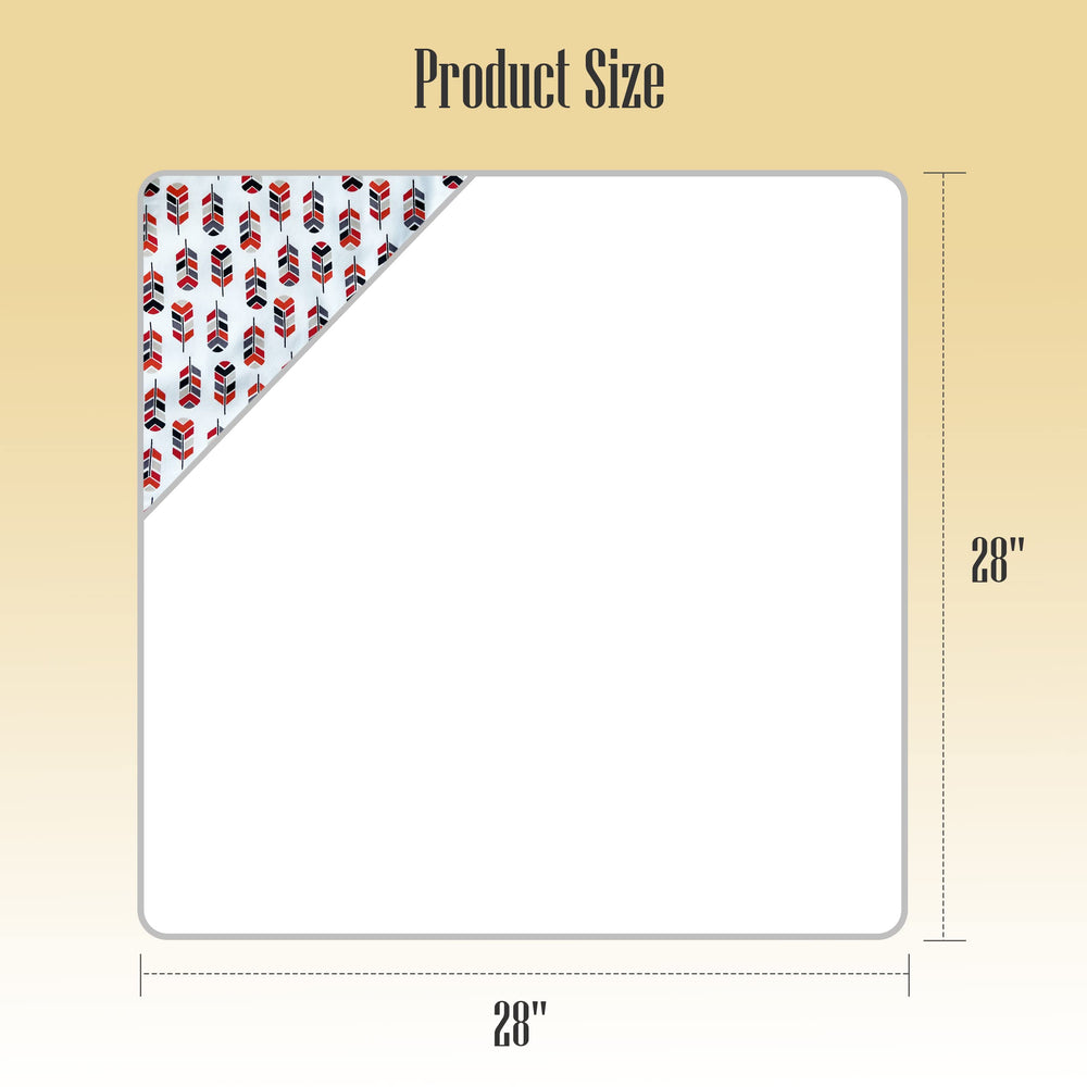 CORAL DOCK 28x28 inch towels illustrated in full size for newborn baths.