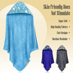 CORAL DOCK Hooded towels measure 28x28 inches for generous bath coverage