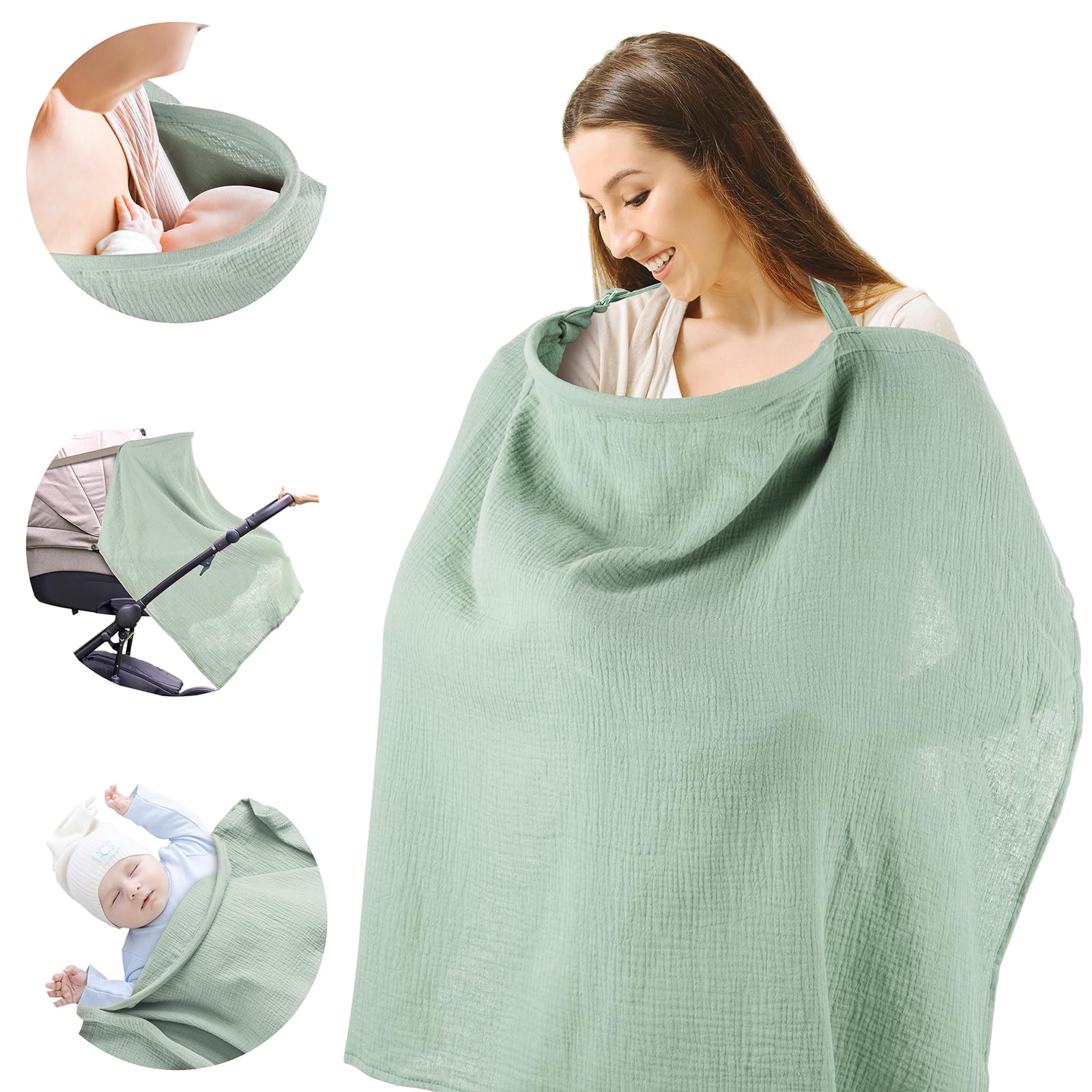 CORATED nursing cover is machine washable and dryer safe.
