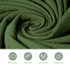 Coreeky open-weave breathable muslin sheet promotes cooler nights for baby comfort
