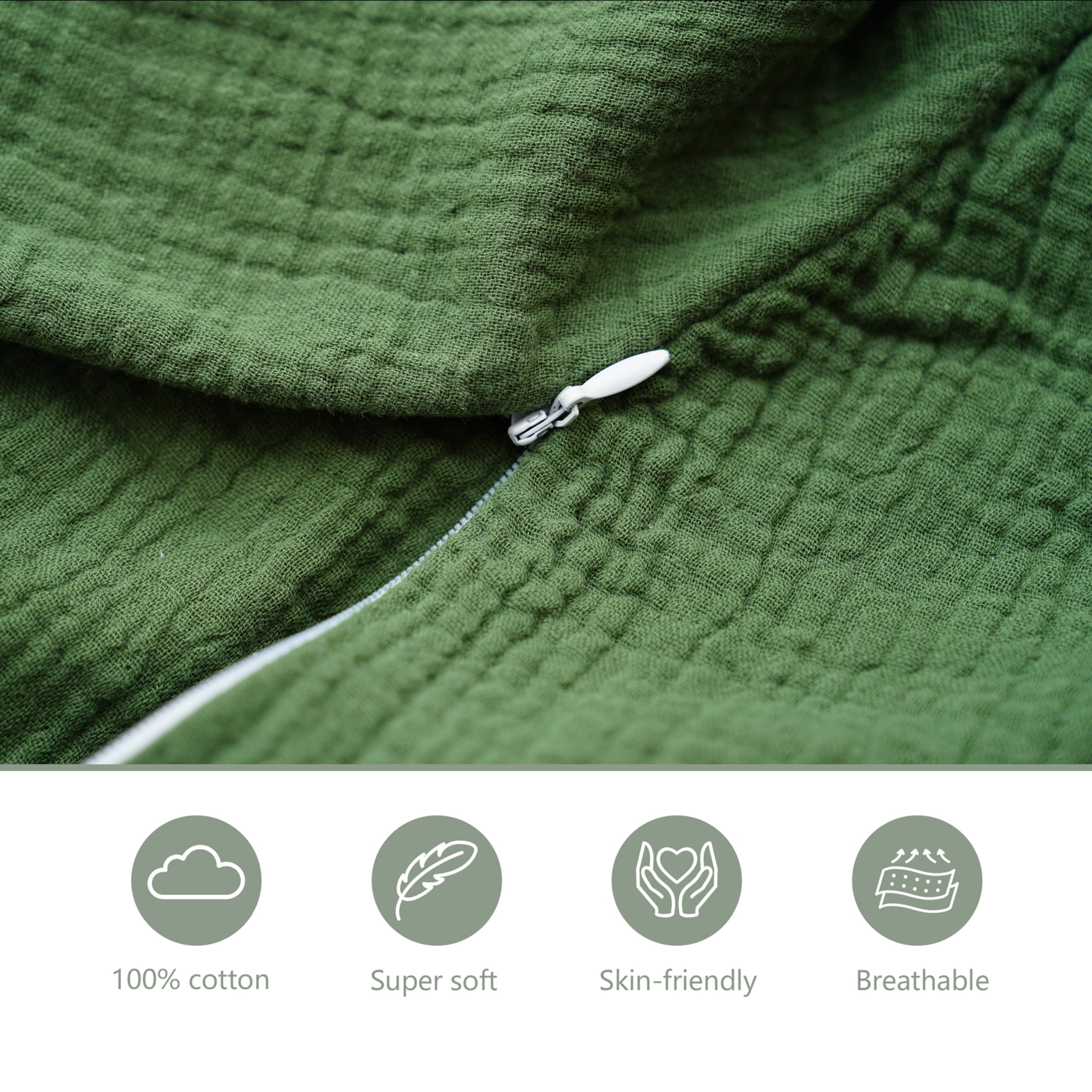 Coreeky universal-fit pillow cover wraps standard nursing pillows securely.
