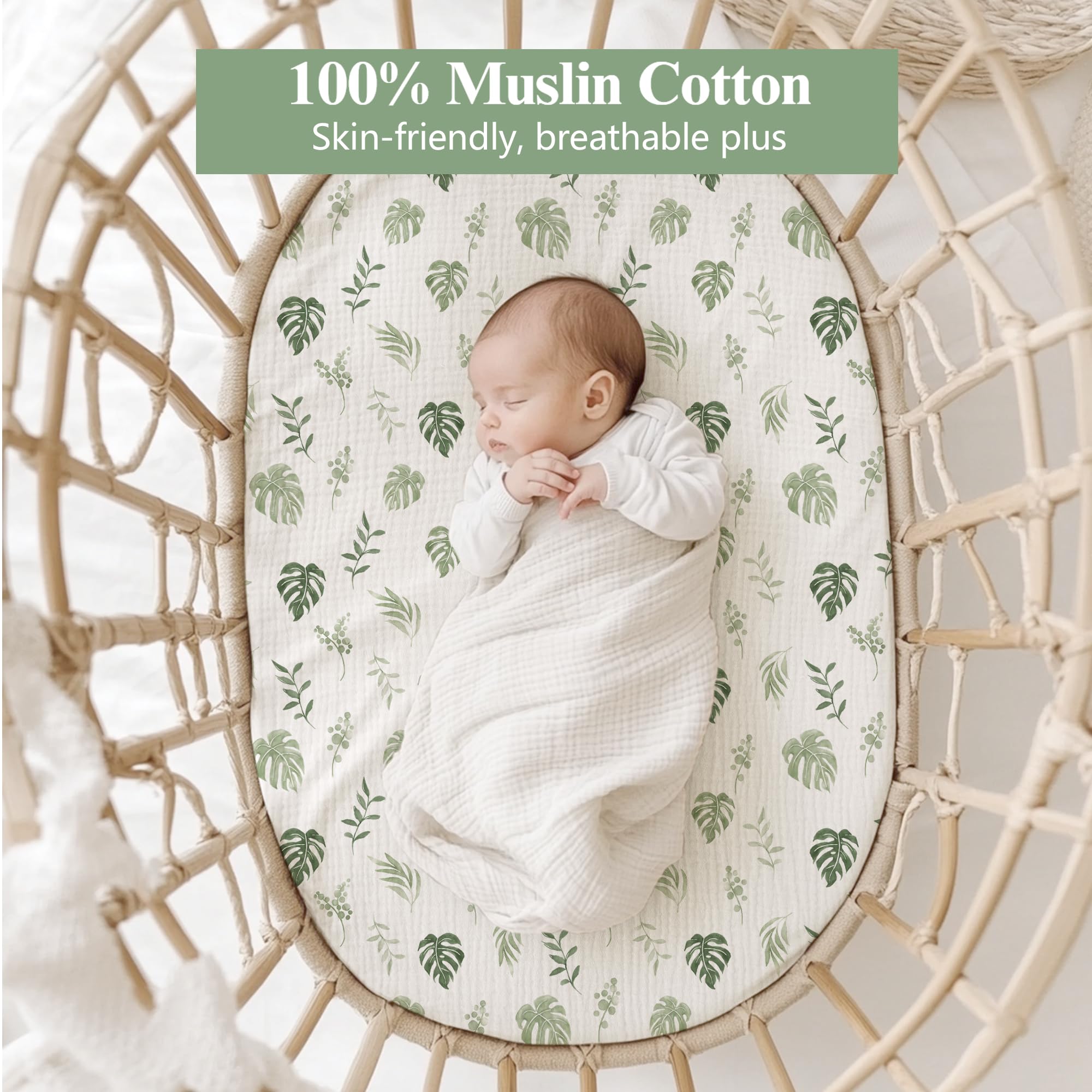 Coreeky nursery decor leaf design complements any baby room