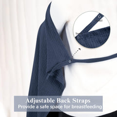 Coreeky nursing cover adjustable back straps allow a secure, custom fit