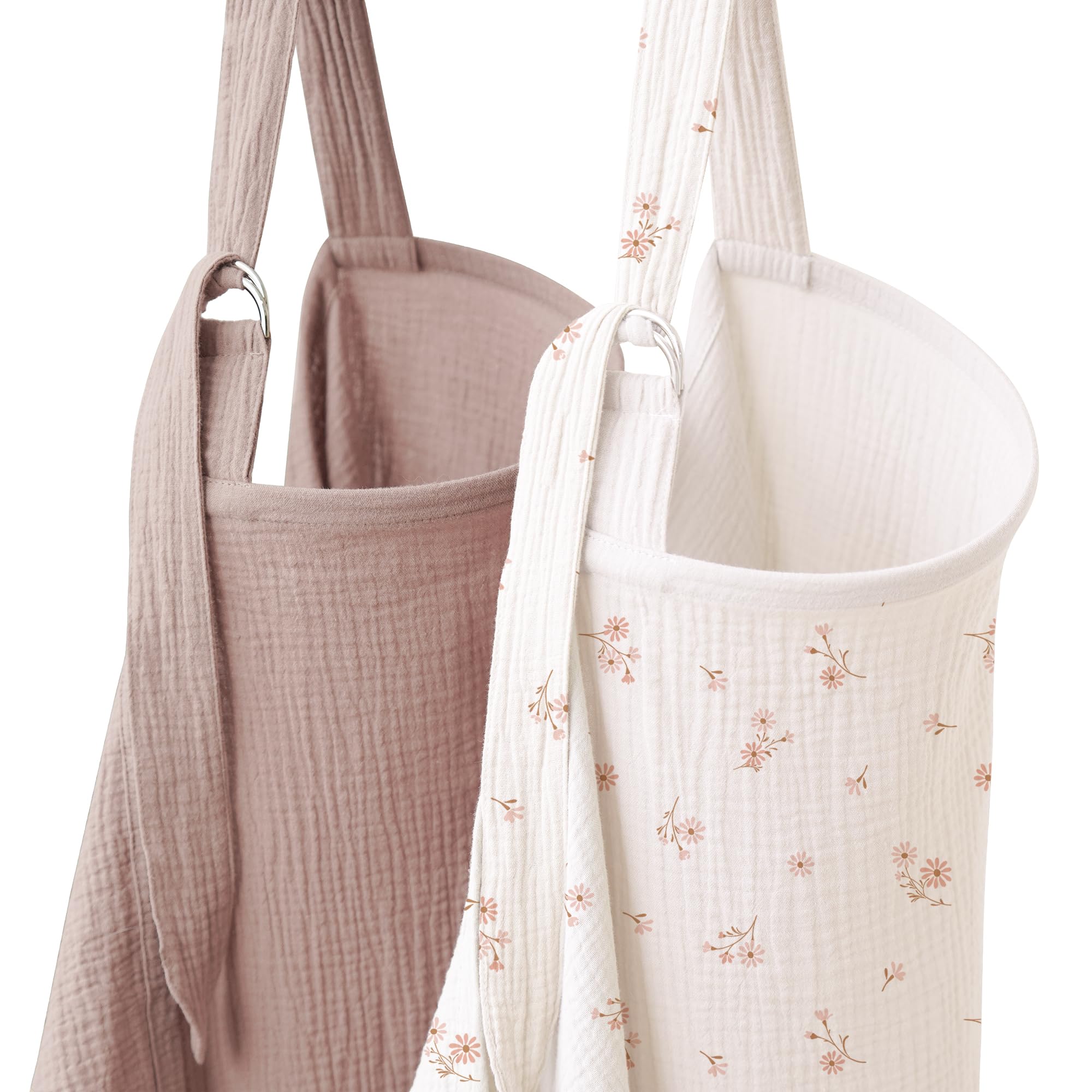 Coreeky nursing cover Daisy Petal pack closeup highlights soft muslin for breathable comfort.