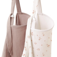 Coreeky nursing cover Daisy Petal pack closeup highlights soft muslin for breathable comfort.